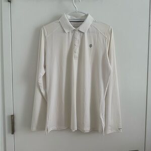 Coolibar White Polo with Sun Protection